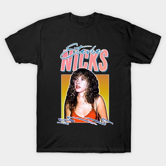 Stevie Nicks / 80s Style Retro Aesthetic Style Fan Design T-Shirt by DankFutura